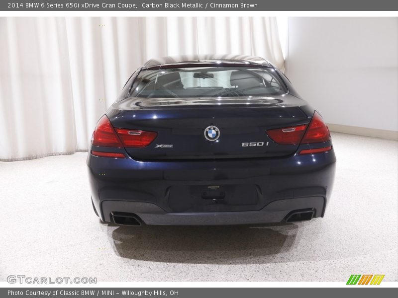 Carbon Black Metallic / Cinnamon Brown 2014 BMW 6 Series 650i xDrive Gran Coupe