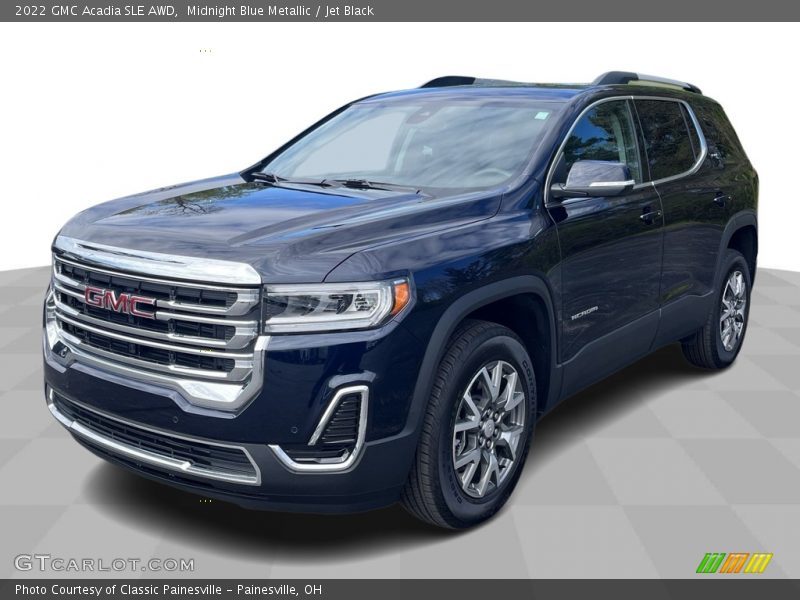 Midnight Blue Metallic / Jet Black 2022 GMC Acadia SLE AWD