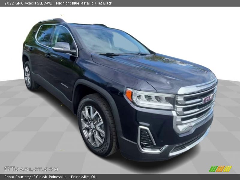 Midnight Blue Metallic / Jet Black 2022 GMC Acadia SLE AWD