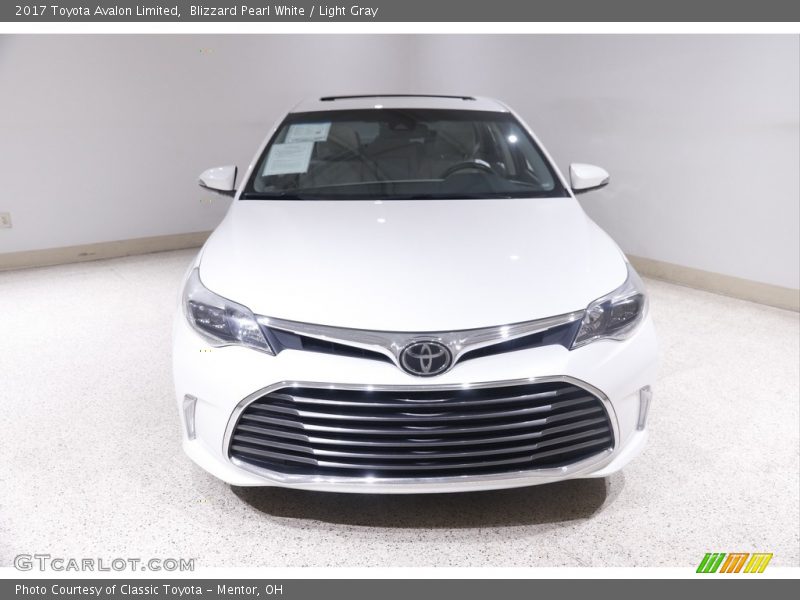 Blizzard Pearl White / Light Gray 2017 Toyota Avalon Limited