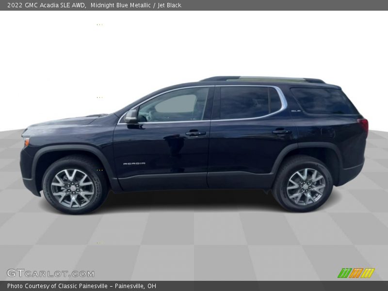 Midnight Blue Metallic / Jet Black 2022 GMC Acadia SLE AWD