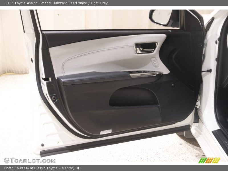 Blizzard Pearl White / Light Gray 2017 Toyota Avalon Limited