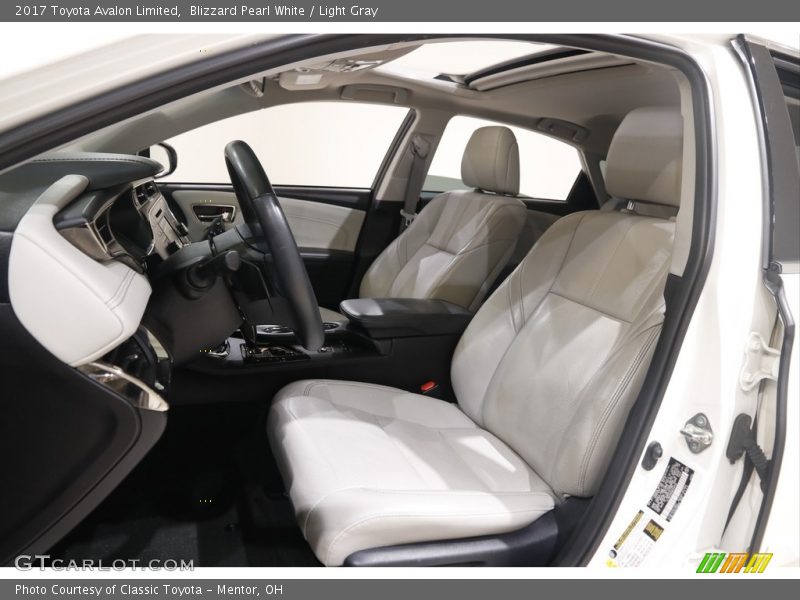 Blizzard Pearl White / Light Gray 2017 Toyota Avalon Limited