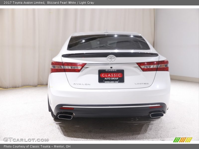 Blizzard Pearl White / Light Gray 2017 Toyota Avalon Limited