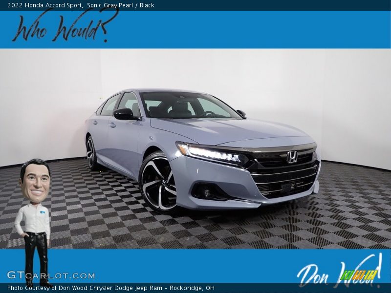 Sonic Gray Pearl / Black 2022 Honda Accord Sport