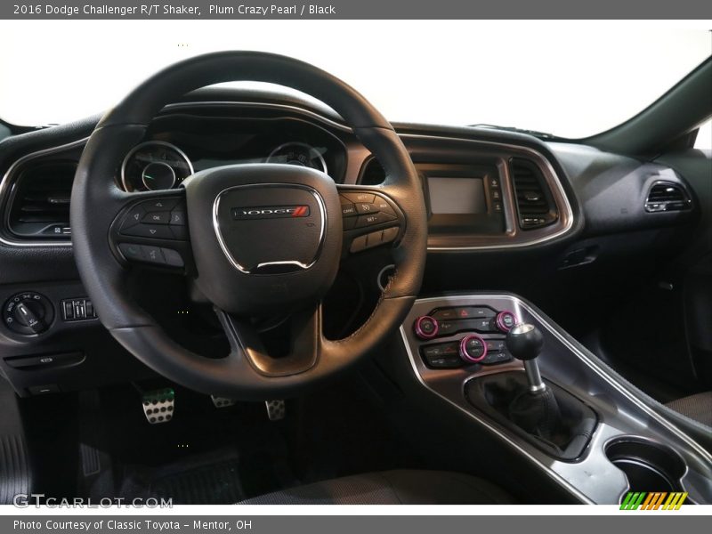 Plum Crazy Pearl / Black 2016 Dodge Challenger R/T Shaker
