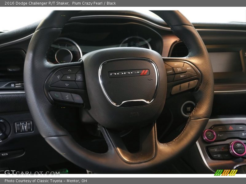 Plum Crazy Pearl / Black 2016 Dodge Challenger R/T Shaker