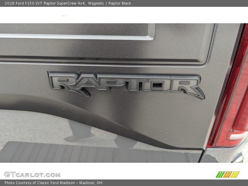Magnetic / Raptor Black 2018 Ford F150 SVT Raptor SuperCrew 4x4