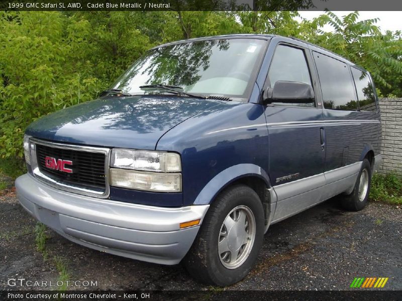 Cadet Blue Metallic / Neutral 1999 GMC Safari SL AWD