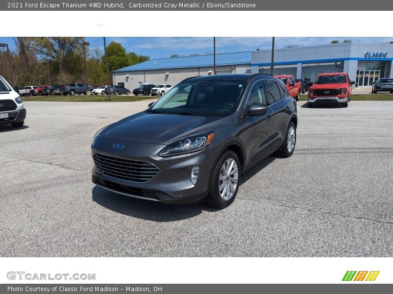 Carbonized Gray Metallic / Ebony/Sandstone 2021 Ford Escape Titanium 4WD Hybrid