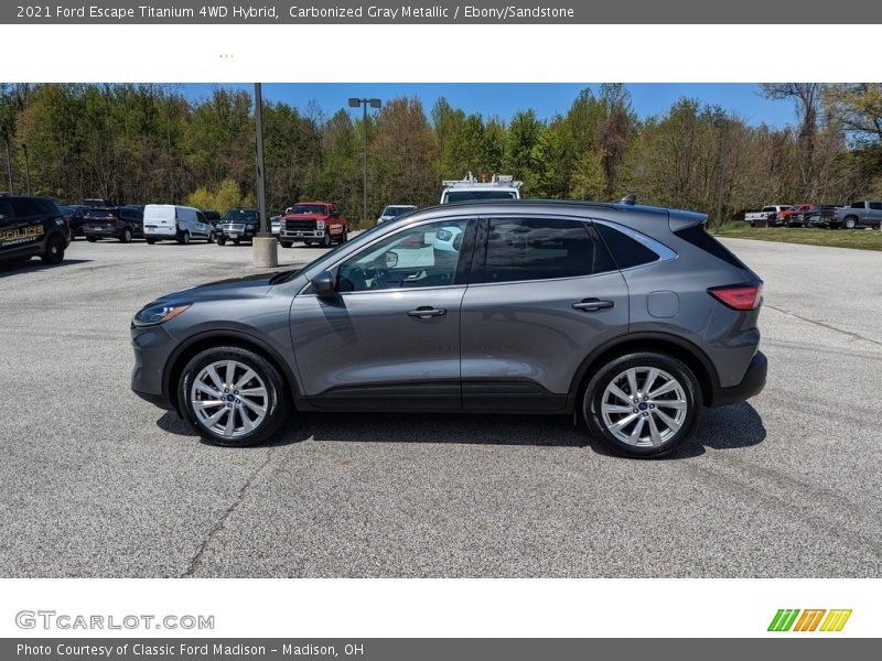 Carbonized Gray Metallic / Ebony/Sandstone 2021 Ford Escape Titanium 4WD Hybrid