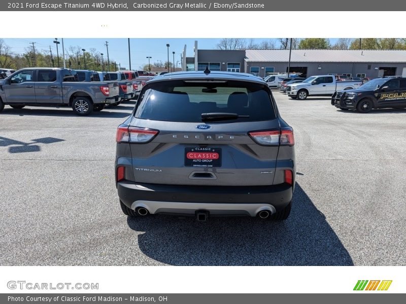 Carbonized Gray Metallic / Ebony/Sandstone 2021 Ford Escape Titanium 4WD Hybrid