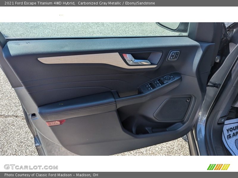 Carbonized Gray Metallic / Ebony/Sandstone 2021 Ford Escape Titanium 4WD Hybrid
