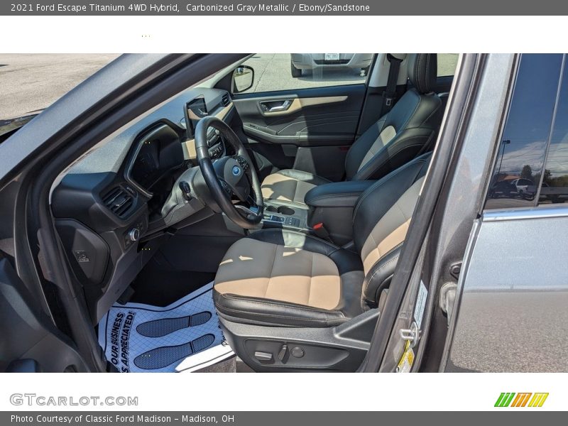 Carbonized Gray Metallic / Ebony/Sandstone 2021 Ford Escape Titanium 4WD Hybrid