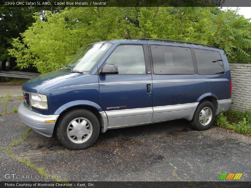 Cadet Blue Metallic / Neutral 1999 GMC Safari SL AWD