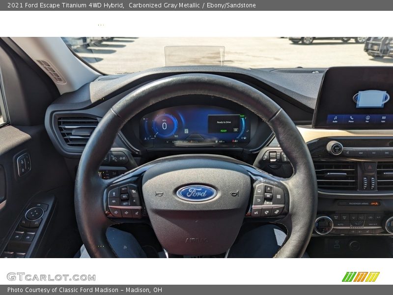 Carbonized Gray Metallic / Ebony/Sandstone 2021 Ford Escape Titanium 4WD Hybrid