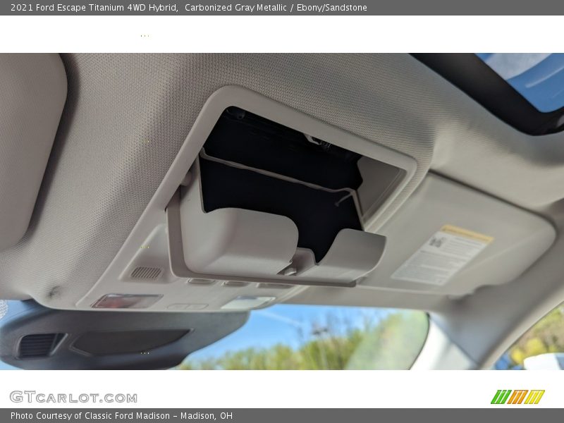 Carbonized Gray Metallic / Ebony/Sandstone 2021 Ford Escape Titanium 4WD Hybrid