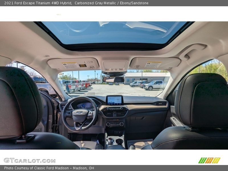 Carbonized Gray Metallic / Ebony/Sandstone 2021 Ford Escape Titanium 4WD Hybrid