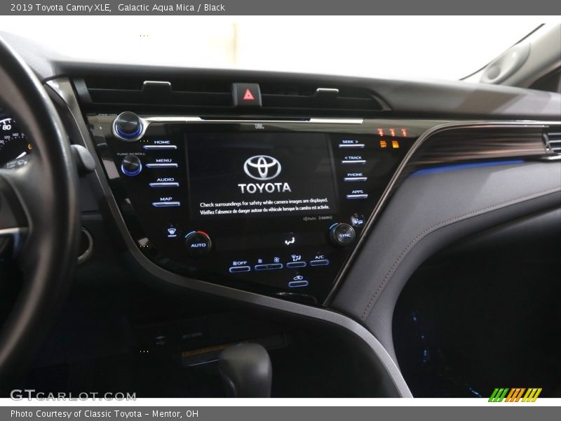 Galactic Aqua Mica / Black 2019 Toyota Camry XLE