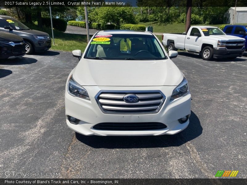 Crystal White Pearl / Warm Ivory 2017 Subaru Legacy 2.5i Limited