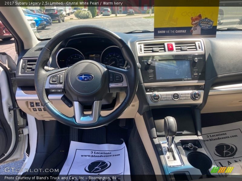 Crystal White Pearl / Warm Ivory 2017 Subaru Legacy 2.5i Limited