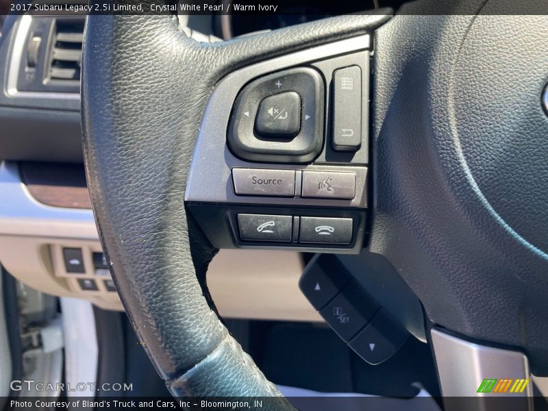 Crystal White Pearl / Warm Ivory 2017 Subaru Legacy 2.5i Limited
