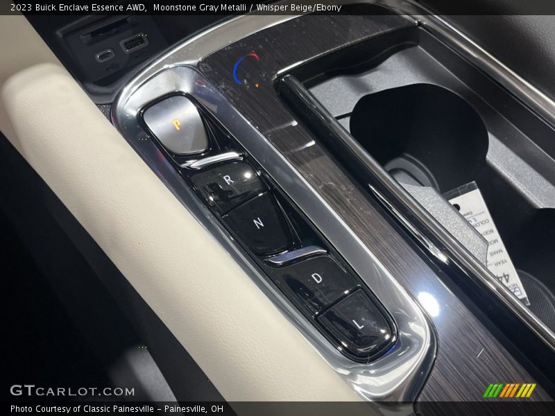 Moonstone Gray Metalli / Whisper Beige/Ebony 2023 Buick Enclave Essence AWD
