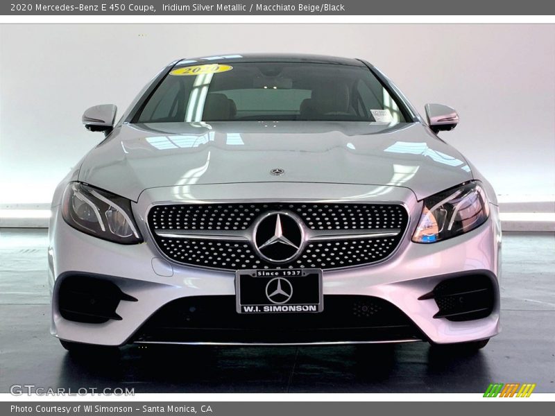 Iridium Silver Metallic / Macchiato Beige/Black 2020 Mercedes-Benz E 450 Coupe