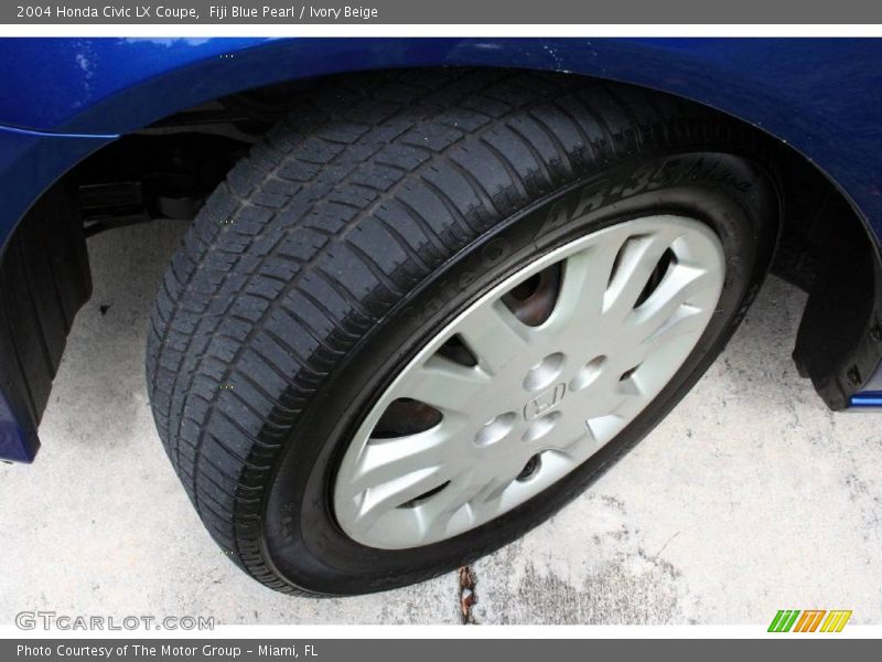 Fiji Blue Pearl / Ivory Beige 2004 Honda Civic LX Coupe
