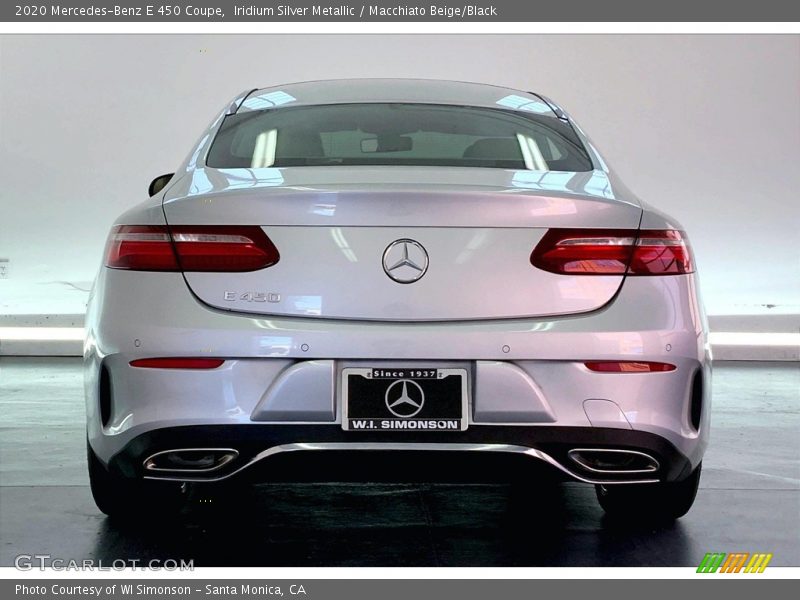 Iridium Silver Metallic / Macchiato Beige/Black 2020 Mercedes-Benz E 450 Coupe