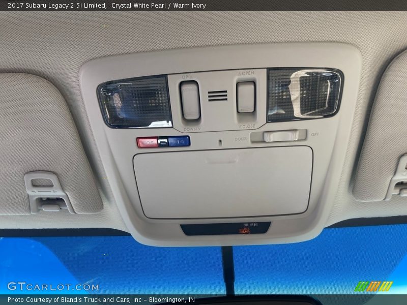 Crystal White Pearl / Warm Ivory 2017 Subaru Legacy 2.5i Limited