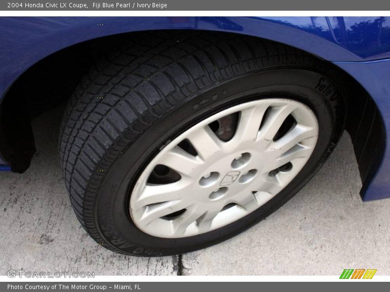 Fiji Blue Pearl / Ivory Beige 2004 Honda Civic LX Coupe