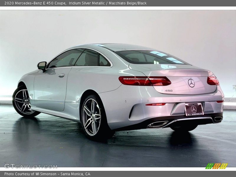 Iridium Silver Metallic / Macchiato Beige/Black 2020 Mercedes-Benz E 450 Coupe