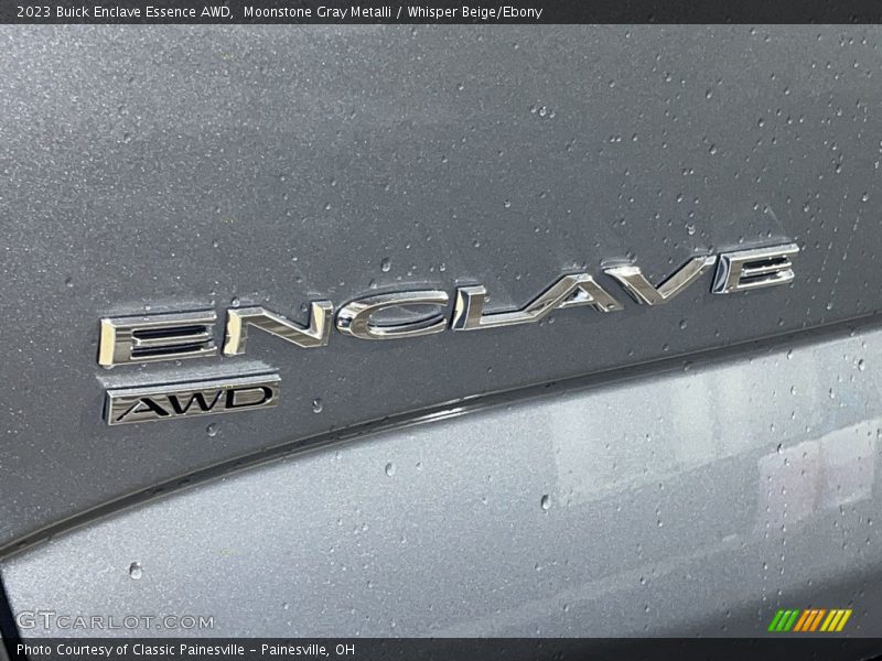 Moonstone Gray Metalli / Whisper Beige/Ebony 2023 Buick Enclave Essence AWD