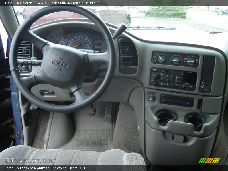 Cadet Blue Metallic / Neutral 1999 GMC Safari SL AWD