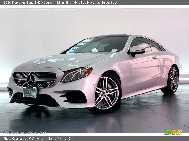 Iridium Silver Metallic / Macchiato Beige/Black 2020 Mercedes-Benz E 450 Coupe