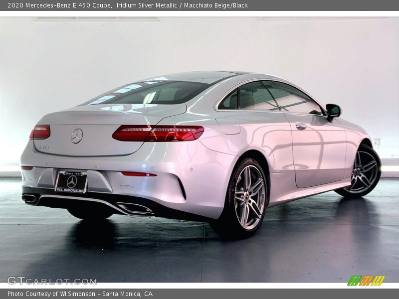 Iridium Silver Metallic / Macchiato Beige/Black 2020 Mercedes-Benz E 450 Coupe