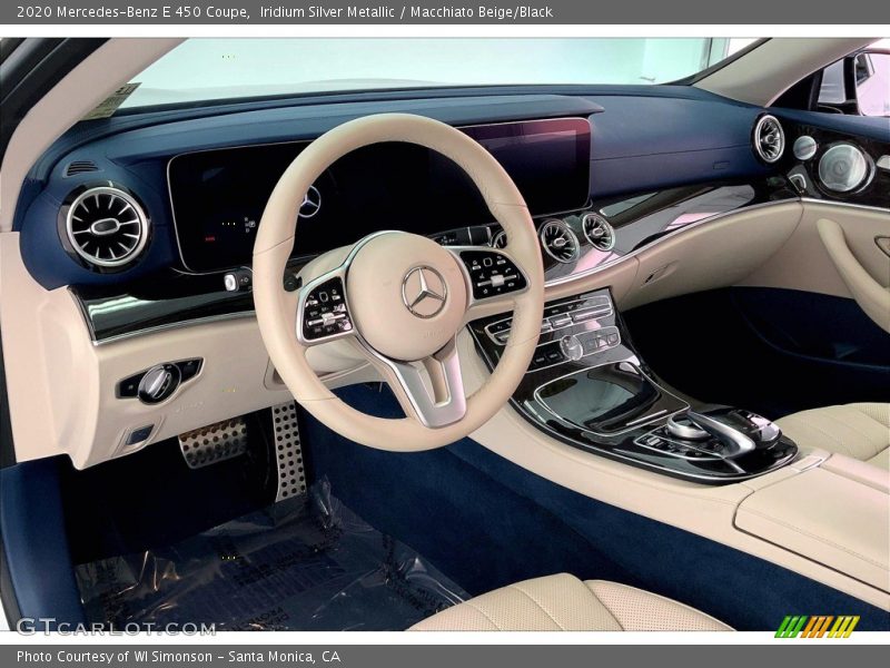 Iridium Silver Metallic / Macchiato Beige/Black 2020 Mercedes-Benz E 450 Coupe