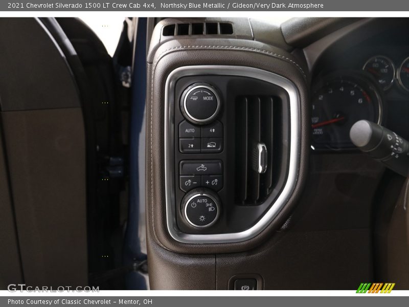 Northsky Blue Metallic / Gideon/Very Dark Atmosphere 2021 Chevrolet Silverado 1500 LT Crew Cab 4x4