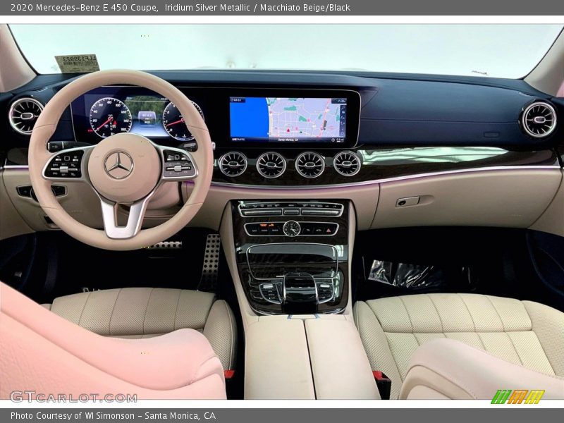 Iridium Silver Metallic / Macchiato Beige/Black 2020 Mercedes-Benz E 450 Coupe