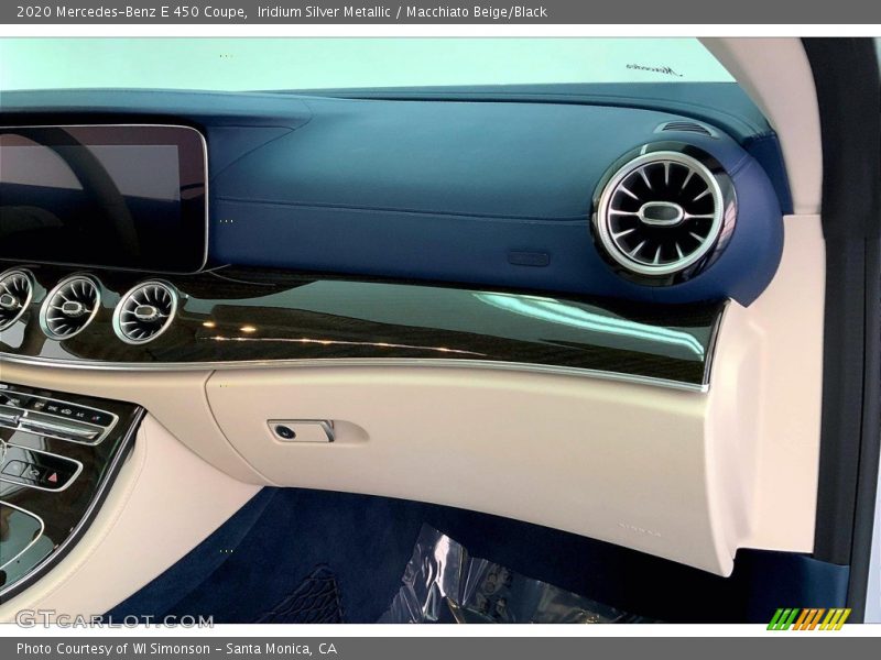 Iridium Silver Metallic / Macchiato Beige/Black 2020 Mercedes-Benz E 450 Coupe
