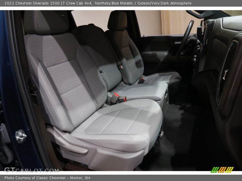 Northsky Blue Metallic / Gideon/Very Dark Atmosphere 2021 Chevrolet Silverado 1500 LT Crew Cab 4x4