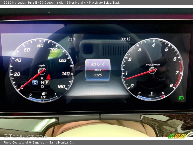 Iridium Silver Metallic / Macchiato Beige/Black 2020 Mercedes-Benz E 450 Coupe