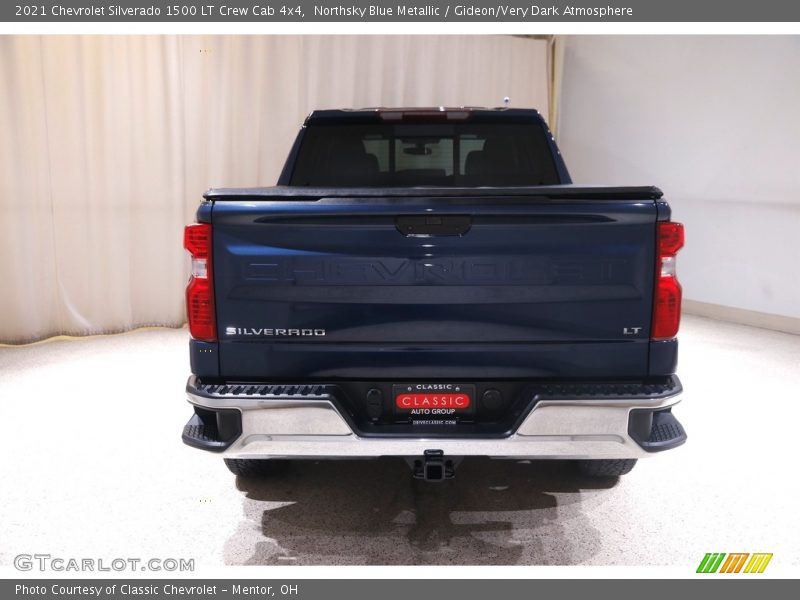 Northsky Blue Metallic / Gideon/Very Dark Atmosphere 2021 Chevrolet Silverado 1500 LT Crew Cab 4x4