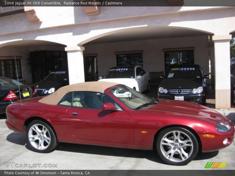 Radiance Red Metallic / Cashmere 2004 Jaguar XK XK8 Convertible
