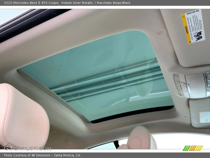 Iridium Silver Metallic / Macchiato Beige/Black 2020 Mercedes-Benz E 450 Coupe
