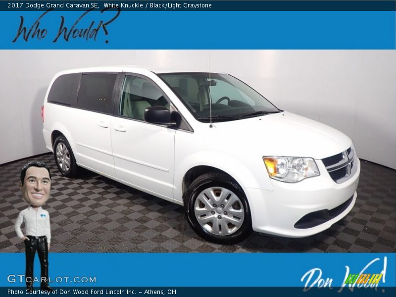 White Knuckle / Black/Light Graystone 2017 Dodge Grand Caravan SE