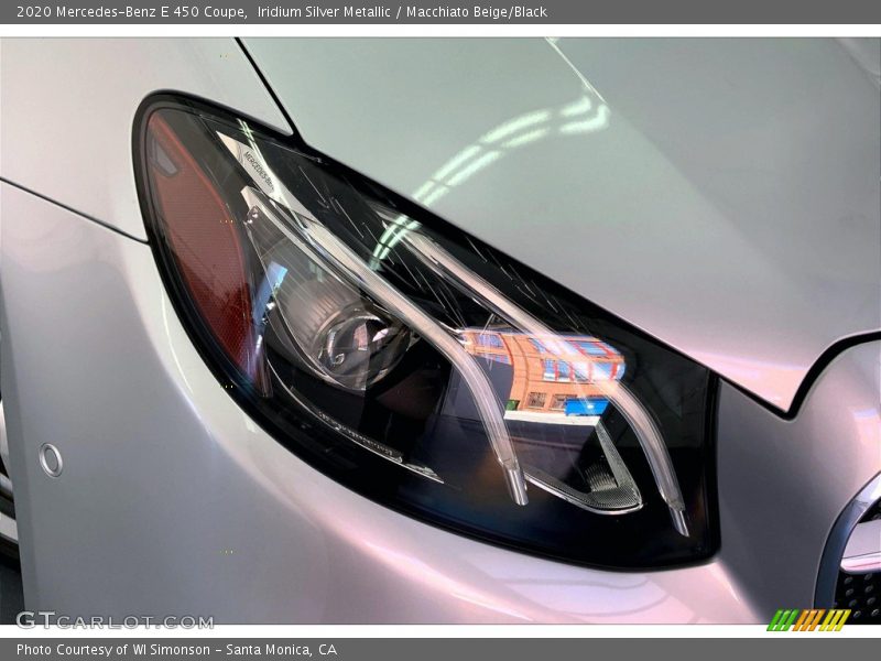 Iridium Silver Metallic / Macchiato Beige/Black 2020 Mercedes-Benz E 450 Coupe