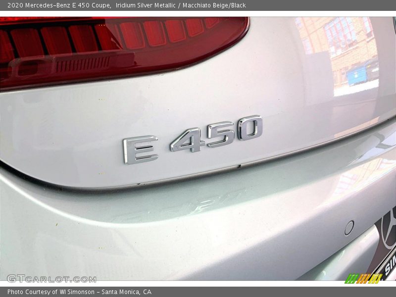 Iridium Silver Metallic / Macchiato Beige/Black 2020 Mercedes-Benz E 450 Coupe