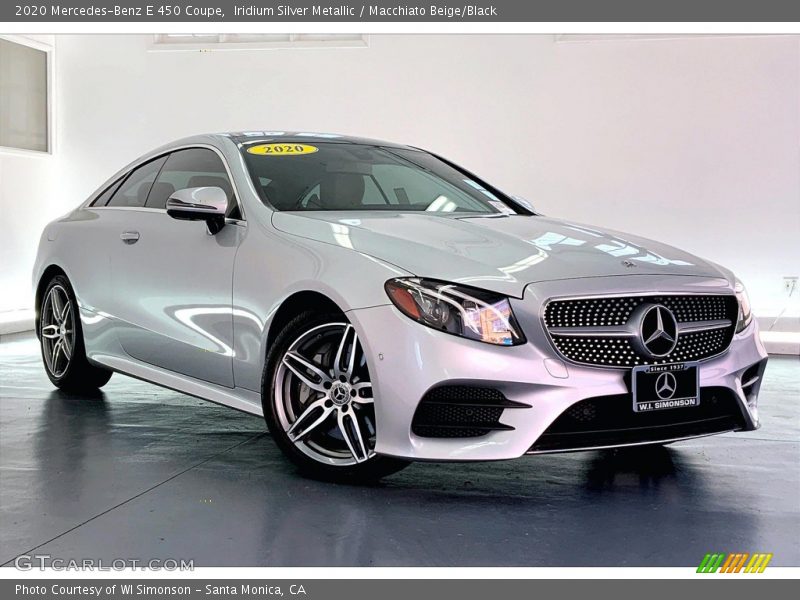 Iridium Silver Metallic / Macchiato Beige/Black 2020 Mercedes-Benz E 450 Coupe